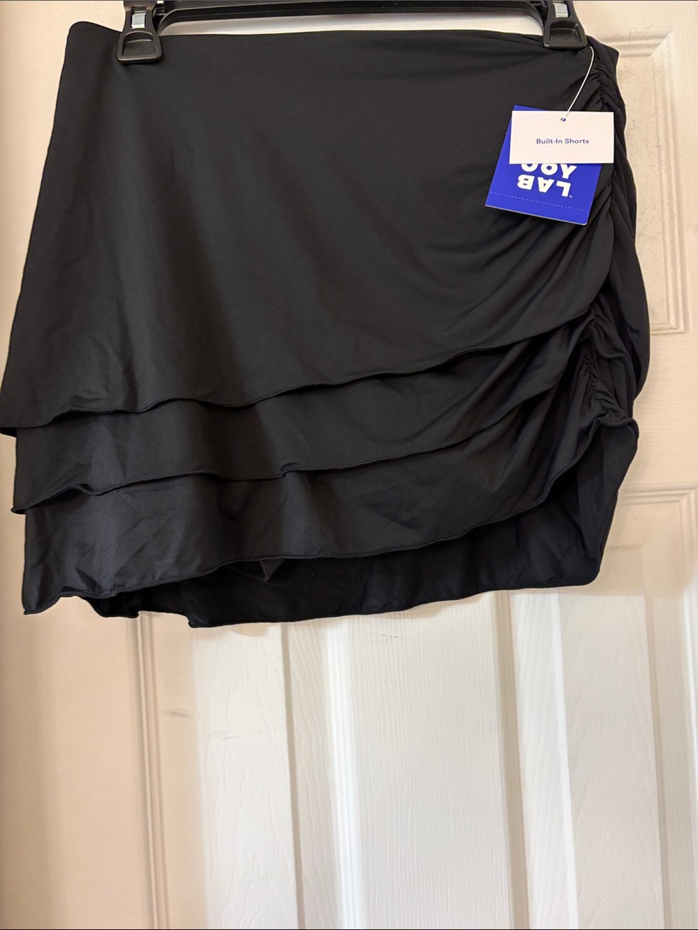 JoyLab Black Ruffled Skort with Built-In Shorts